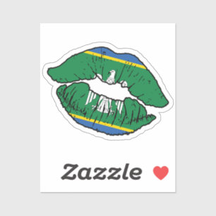 Adesivo Chernivetska Chernivtsi Oblast Lipstick Love Flag