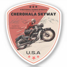 Adesivo Cherohala Skyway Tennessee para Carolina do Norte