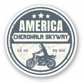 Adesivo Cherohala Skyway Tennessee para Carolina do Norte