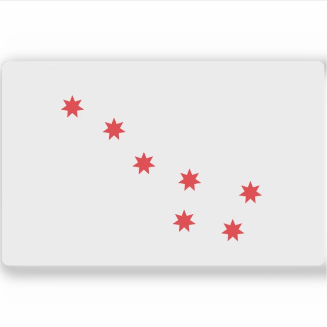 Adesivo Cherokee Peace Flag, EUA (Frente)