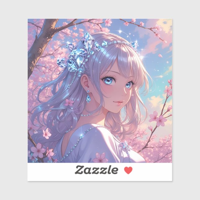 Adesivo Cherry Blossom Princess (Folha)