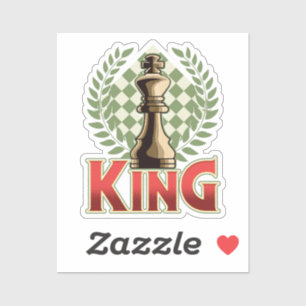 Adesivo Chess King   Xadrez