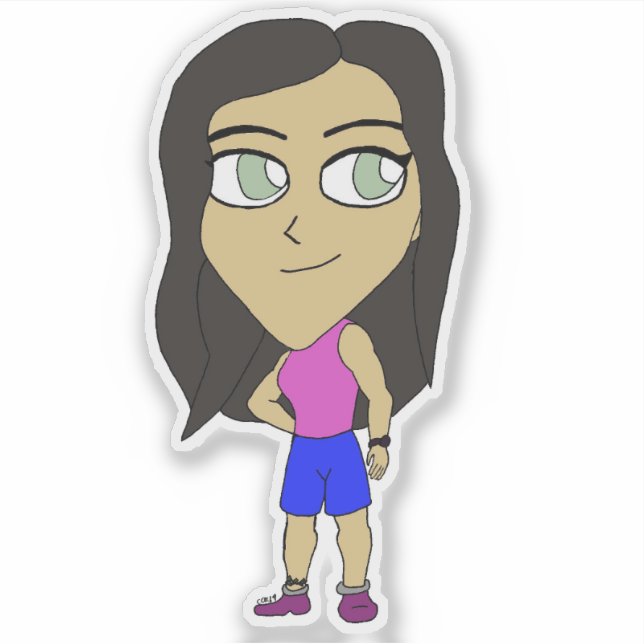 Adesivo chibi (Frente)