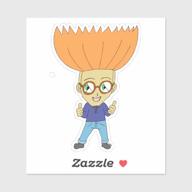 Adesivo chibi (Folha)