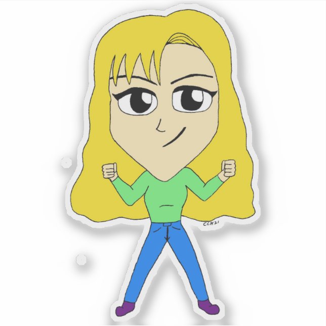 Adesivo chibi (Frente)