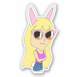 Adesivo chibi bunnygirl