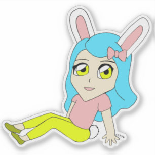 Adesivo chibi bunnygirl