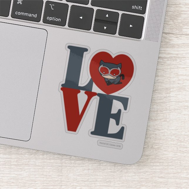 Adesivo Chibi CatWomen LOVE (Detalhe)