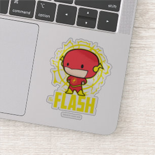 Adesivo Chibi Flash com eletricidade