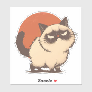 Adesivo Chibi Meme Anime Gato Rumpy
