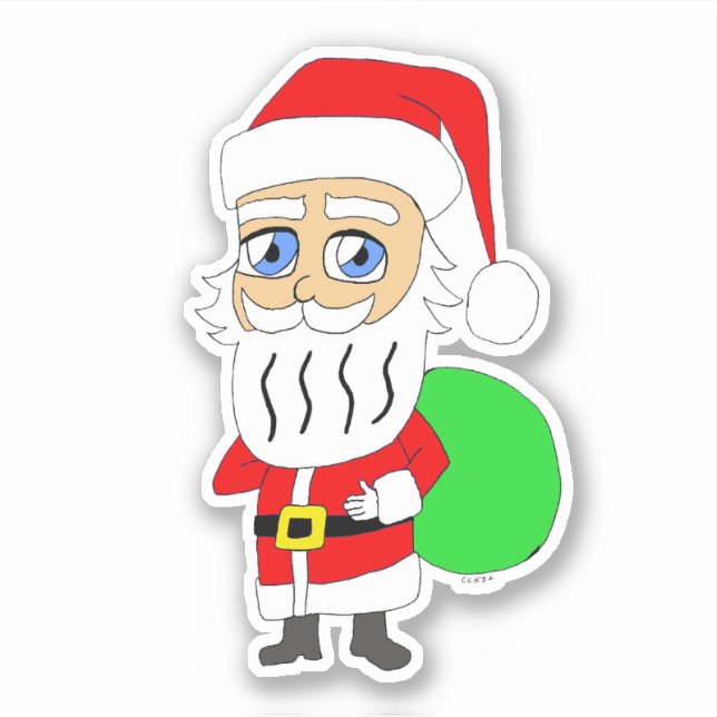 Adesivo Chibi Santa Claus (Frente)