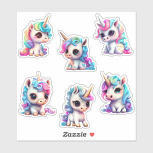 Adesivo Chibi Unicorns