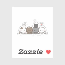 Adesivo Chic Kawaii Cat Sticker - Itens correspondentes di
