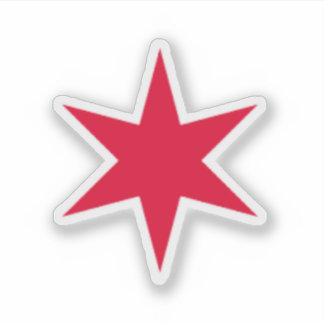Adesivo Chicago Six Pointed Star
