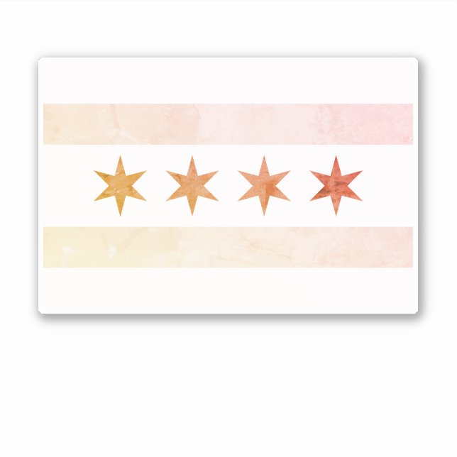 Adesivo Chicago Sunrise Flag (Frente)