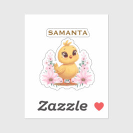 Adesivo Chick with Flowers Sticker Sheet