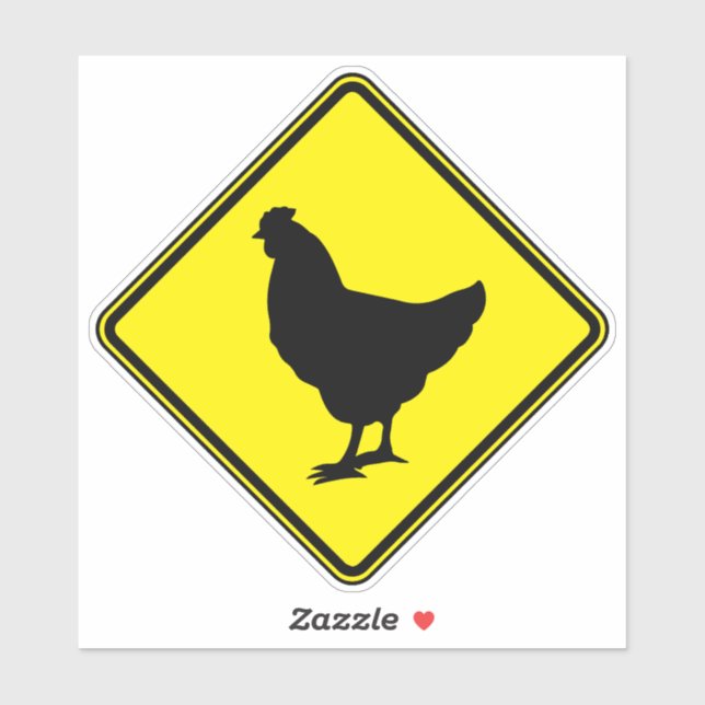 Adesivo Chicken Clipart Animal art Chicken Silhouette Warn (Folha)