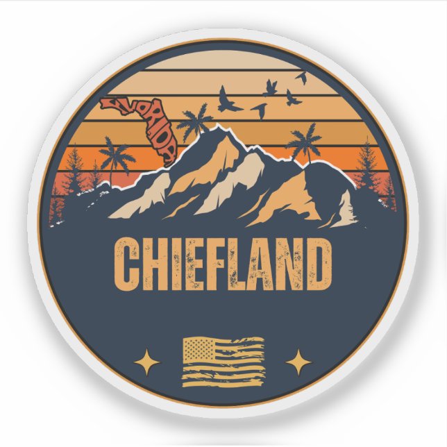 Adesivo Chiefland, Flórida  (Frente)