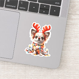 Adesivo Chihuaha Reindeer Sticker