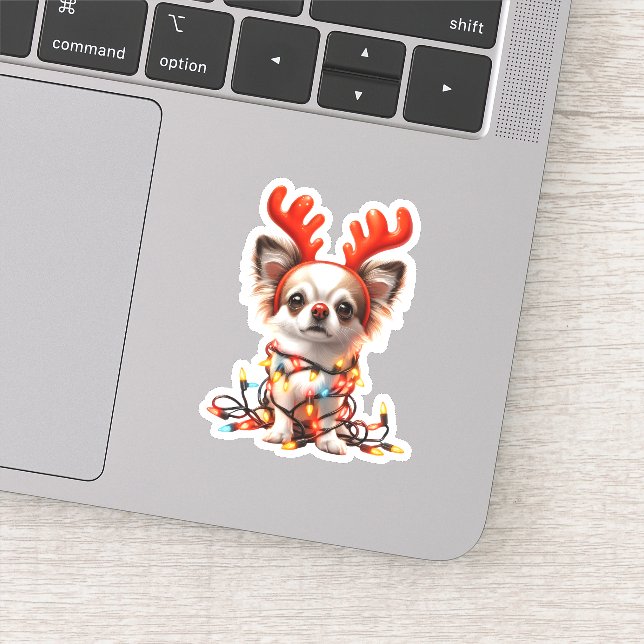 Adesivo Chihuaha Reindeer Sticker (Detalhe)