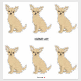 Adesivo Chihuahua Dogs Felt Look