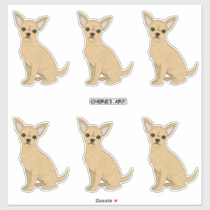 Adesivo Chihuahua Dogs Felt Look