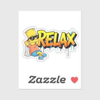 Adesivo Chill Bart Relax Graffiti Urban Style Graphic Tee