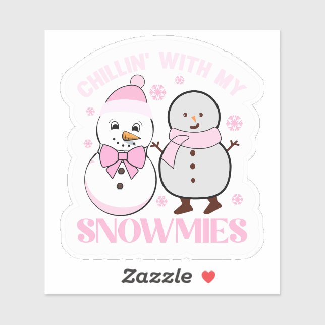 Adesivo Chillin' com My Snowmies Winter (Folha)