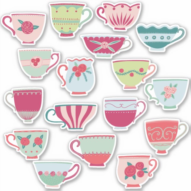 Adesivo China Teacups (Frente)