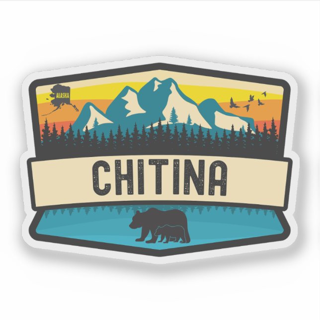 Adesivo Chitina, Alasca (Frente)