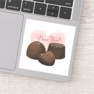 Adesivo Chocolates cardíacos personalizados