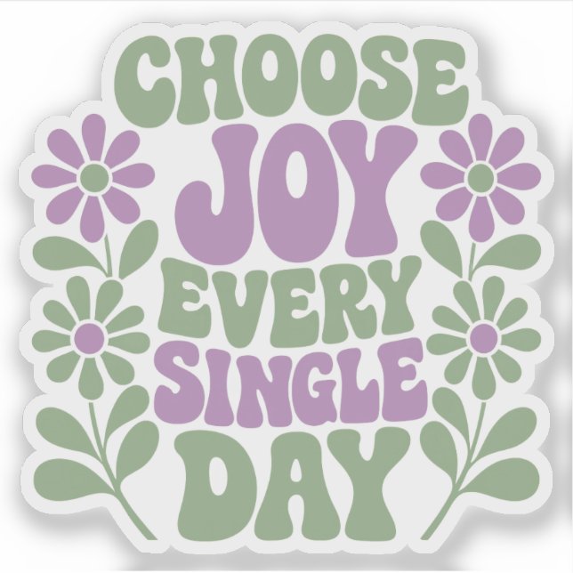 Adesivo Choose Joy Sage Lavender Sticker (Frente)