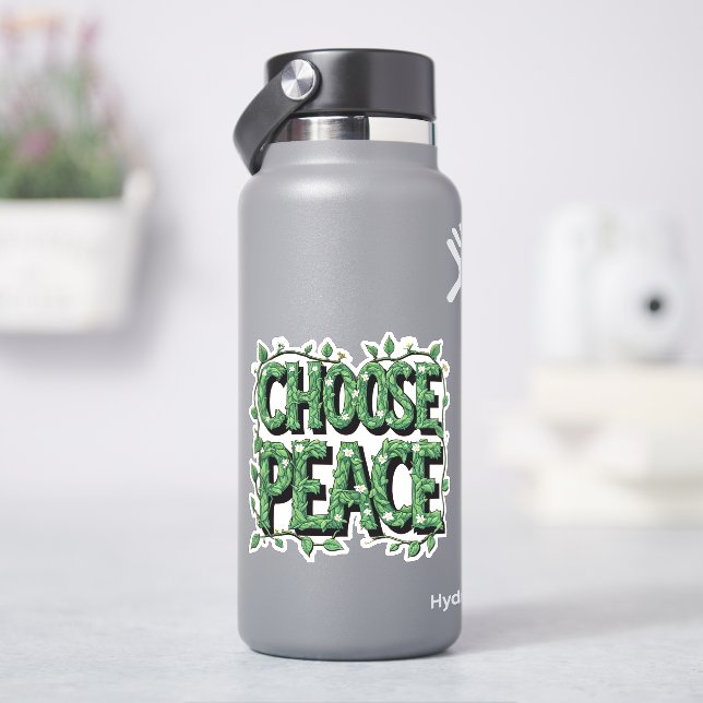 Adesivo "Choose Peace" T-Shirt – Simple & Powerful Message (HidroFlask)