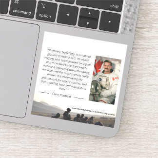 Adesivo Chris Hadfield Leadership Sticker