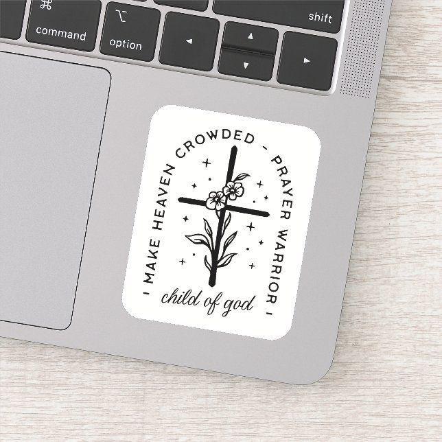 Adesivo Christian cita criança de deus oradora guerreira (Detalhe)