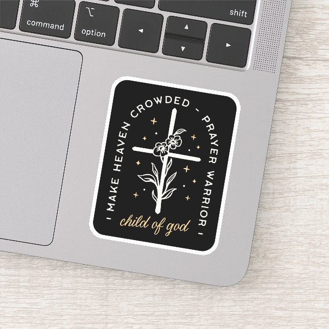 Adesivo Christian cita estética acadêmica escura (Detalhe)