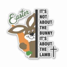 Adesivo Christian Easter Bunny