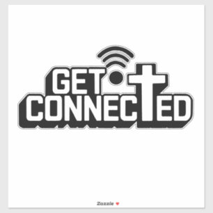 Adesivo Christian Get Connected