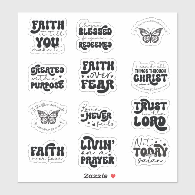 Adesivo Christian Sticker Bundle (Folha)