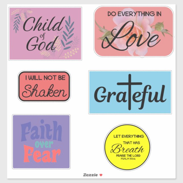 Adesivo Christian Sticker Pack (Folha)