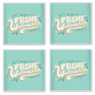 ADESIVO CHRISTMAS ALEMÃO DE MERRY CHRISTMAS QUE PASSA DE W