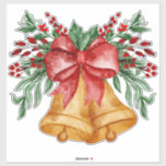 Adesivo Christmas Bell<br><div class="desc">Os adesivos para a vesícula de Natal são cortados na forma exata da sua imagem e produzidos através de um processo de corte personalizado (corte por beijos) em folhas de vinilo</div>