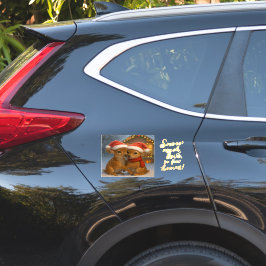 Adesivo Christmas Deer Couple under Cozy Cabin Lights