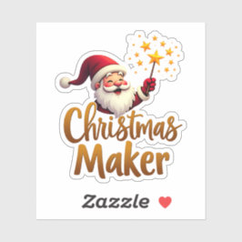 Adesivo Christmas Maker Santa Sticker