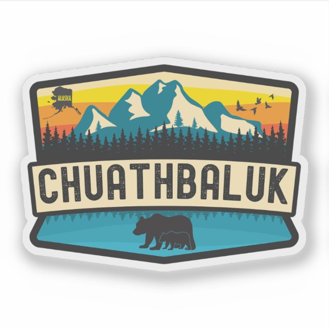 Adesivo Chuathbaluk, Alasca (Frente)
