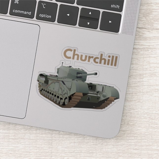 Adesivo Churchill WW2 British Tank (Detalhe)