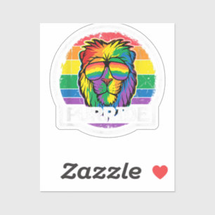 Adesivo Chuva Colorida Lion LGBT Colorida de Orgulho gay d