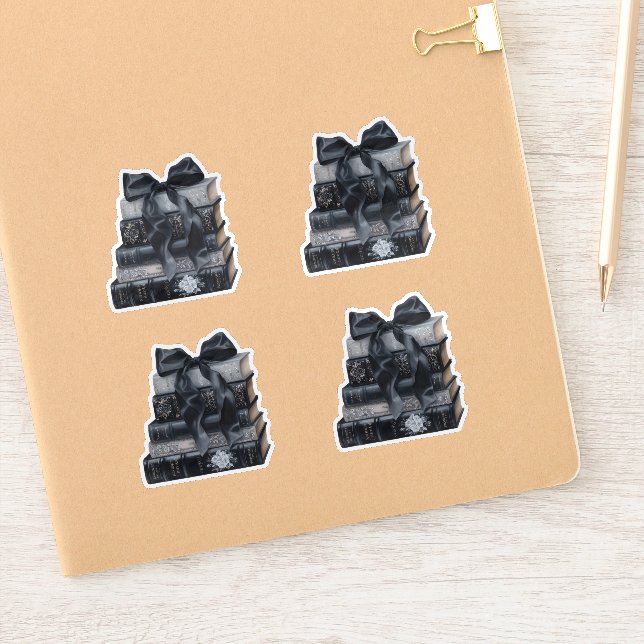 Adesivo Chuva de presentes preto e branco: o próximo capít (Notebook)