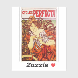Adesivo Ciclos Perfecta de Alphonse Mucha