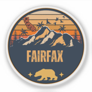 Adesivo cidade de Fairfax, Califórnia
